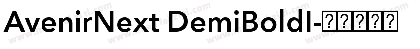 AvenirNext DemiBoldI字体转换